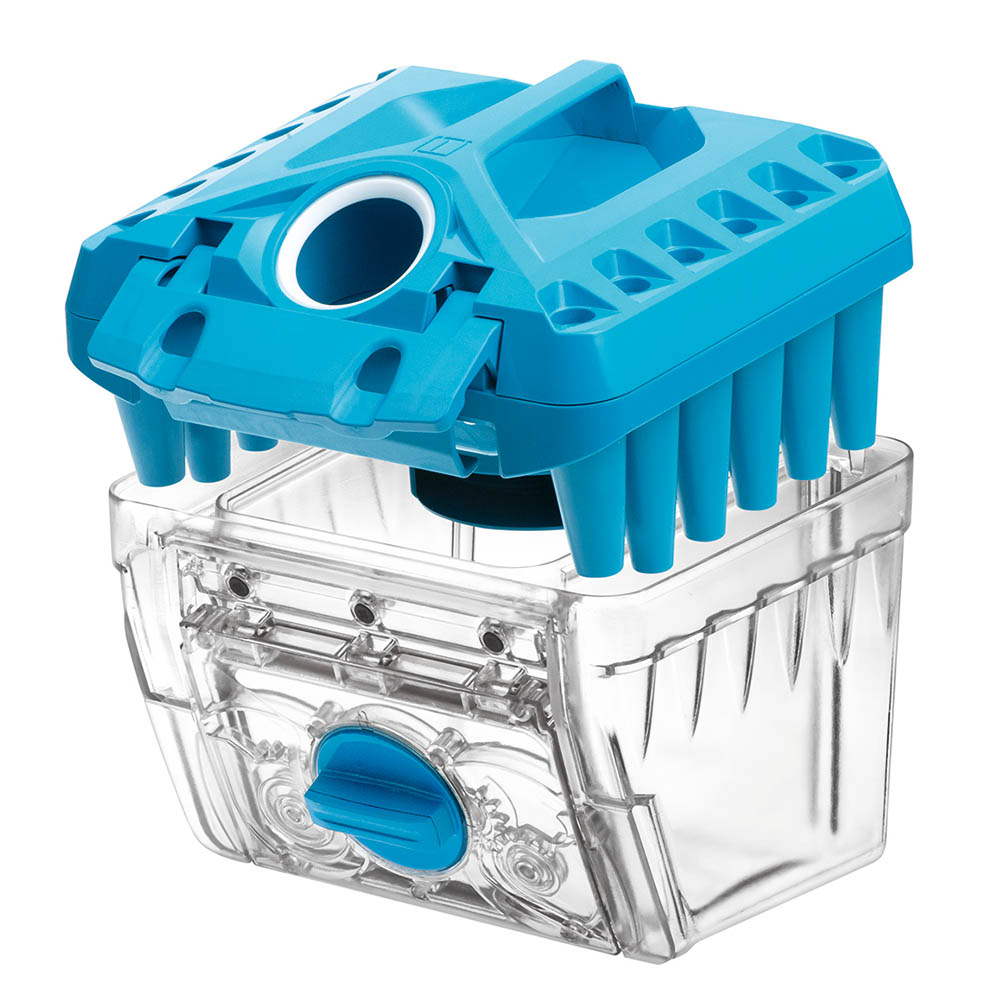 THOMAS DryBOX cyclone filter, blue THOMAS DryBOX cyclone filter with fractional dust separation technology for hygienic and quick cleaning